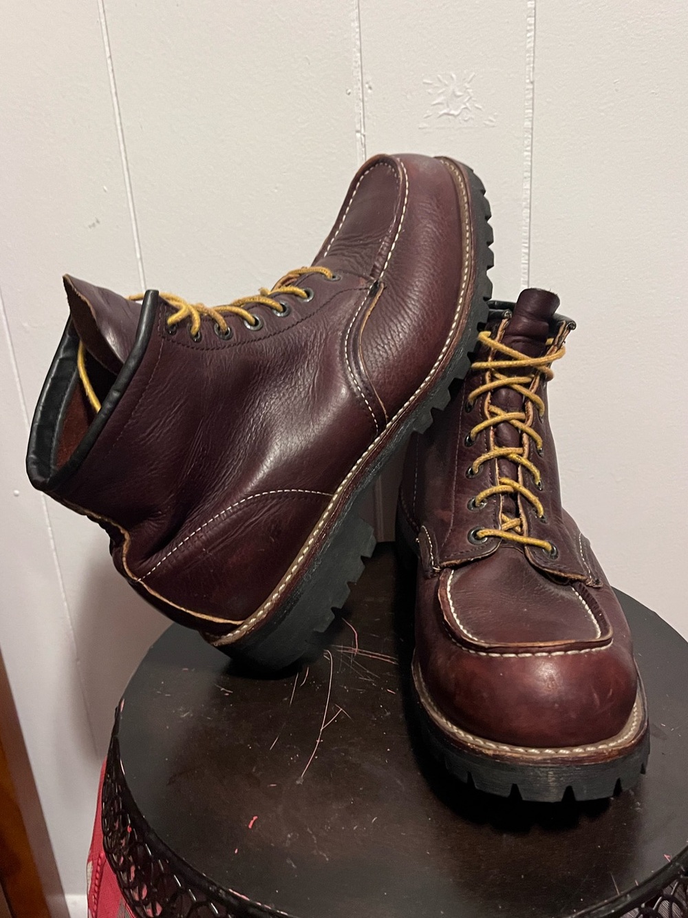 Red Wing 4183 Boots - Moc-Toe Mens 10 D US leather heritage boots